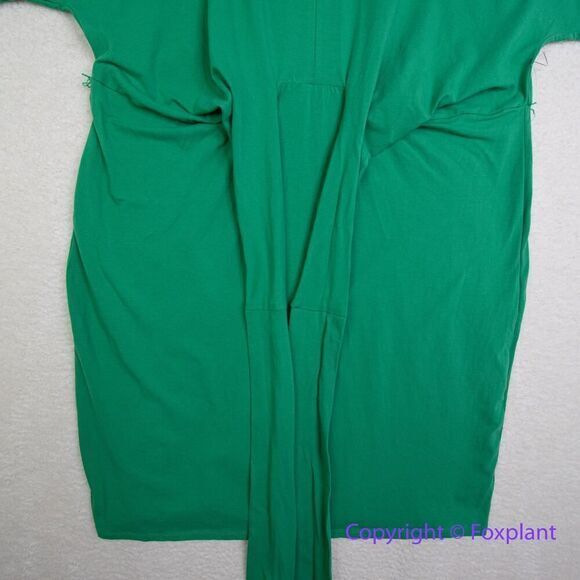 New! Eloquii Women's Plus Size Cross Front Flutter Sleeve Dress in green, 20 - Picture 6 of 16
